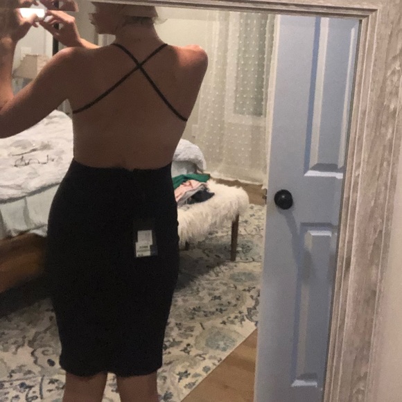 Nordstrom Sexy navy blue dress - Picture 5 of 5